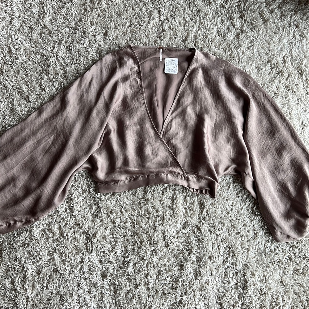 Free People top! Size XS, but oversized.